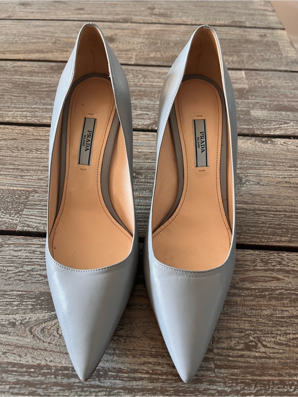 PRADA stilettos in light blue, size EU 39.5.